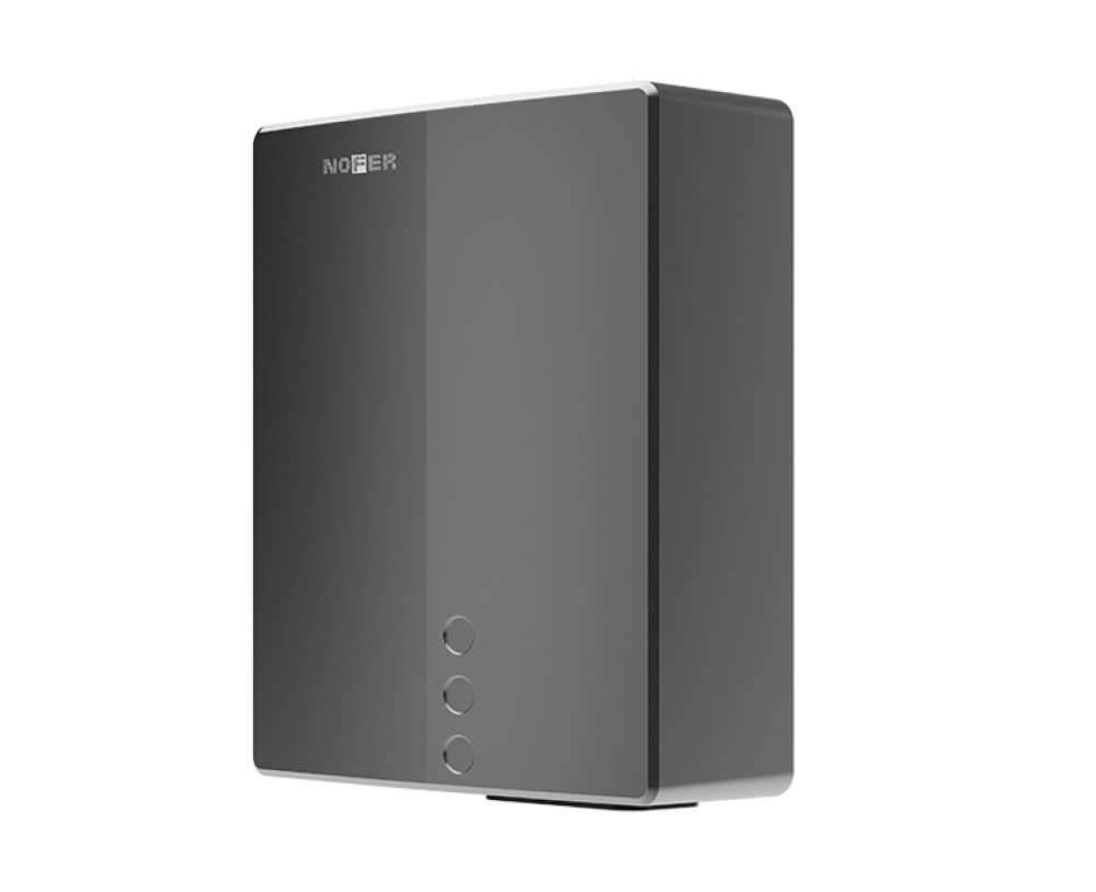NOFER BIG FLOW EVO Сушилка для рук сенсорная, 284x218x102 мм, нержавеющая сталь AISI 304 графит арт. 87178