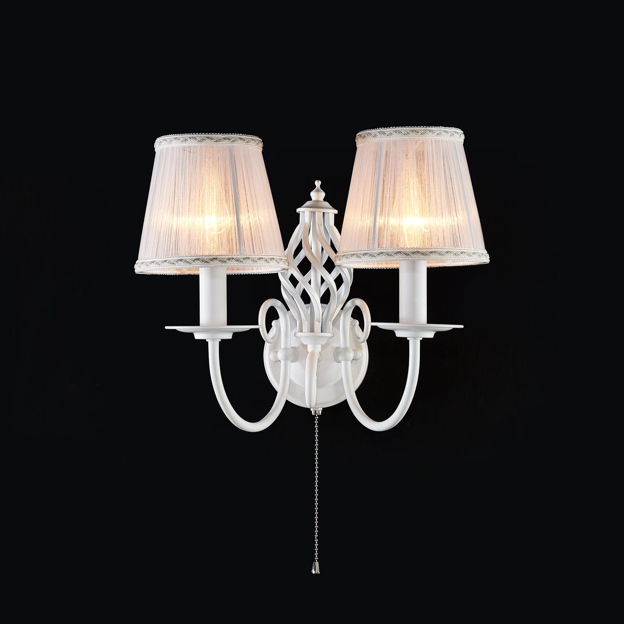 Citilux Ровена CL427320 Бра с абажурами с выключателем Белое арт. 88335