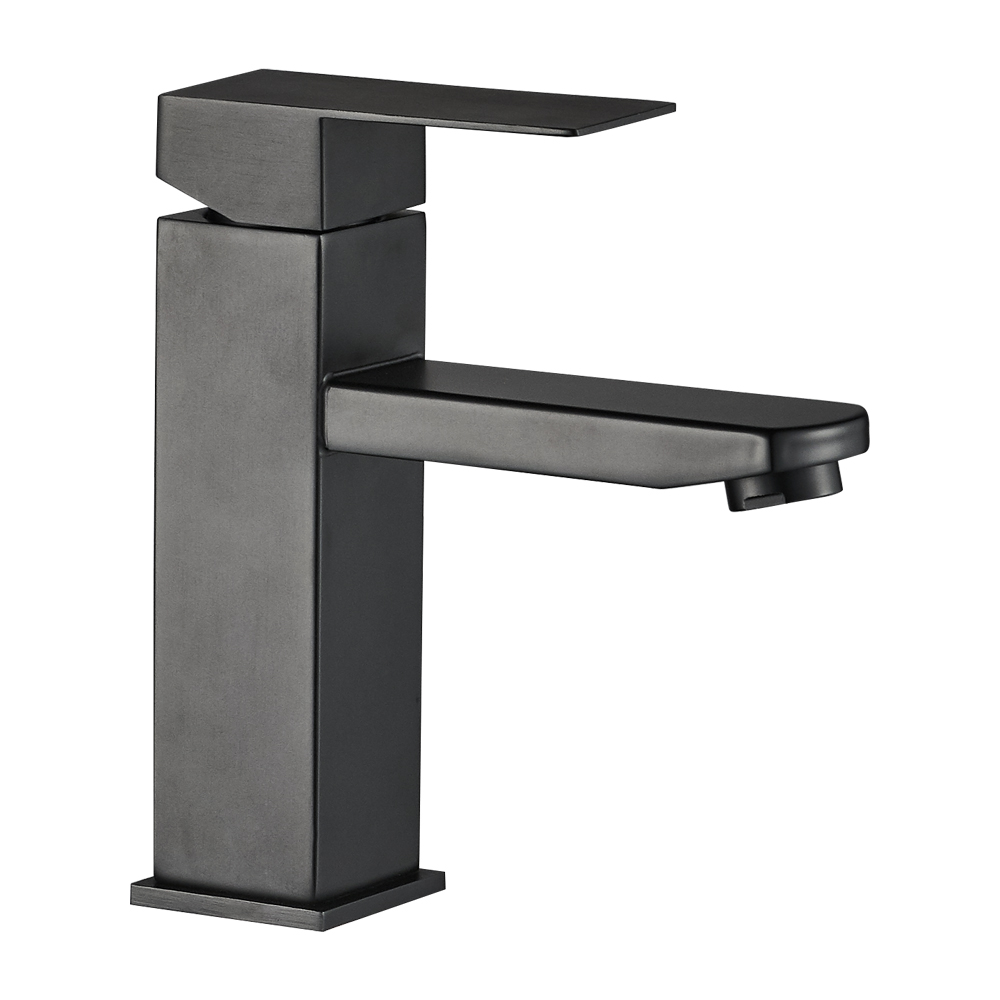 Смеситель для раковины WesnaArt KUBUS KUB13-210Black, черный арт. 163262