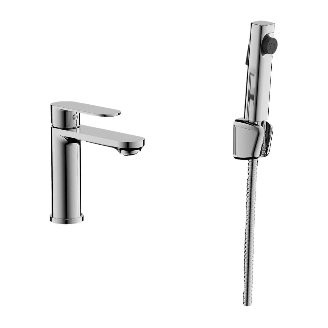 Смеситель для раковины с гигиеническим душем BELZ B12713, хром арт. 163868