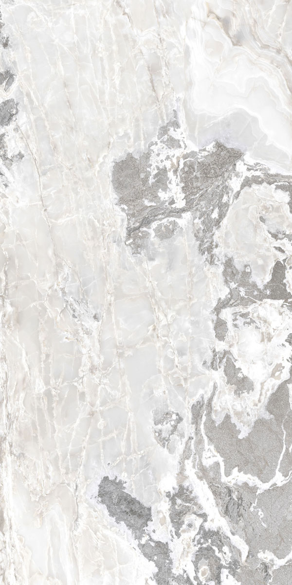 Керамогранит  ONYX&MORE WHITE BLEND GLO 6MM R 160X320 арт. 83990