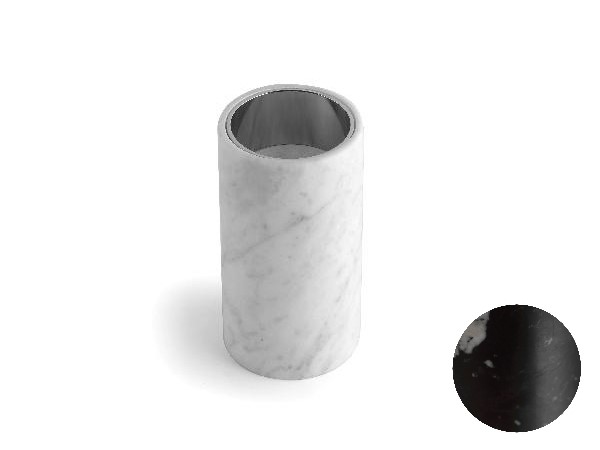 BERTOCCI CARRARINO Стакан для зубных принадлежностей настольный, Nero Marquina/черный мат арт. 30777