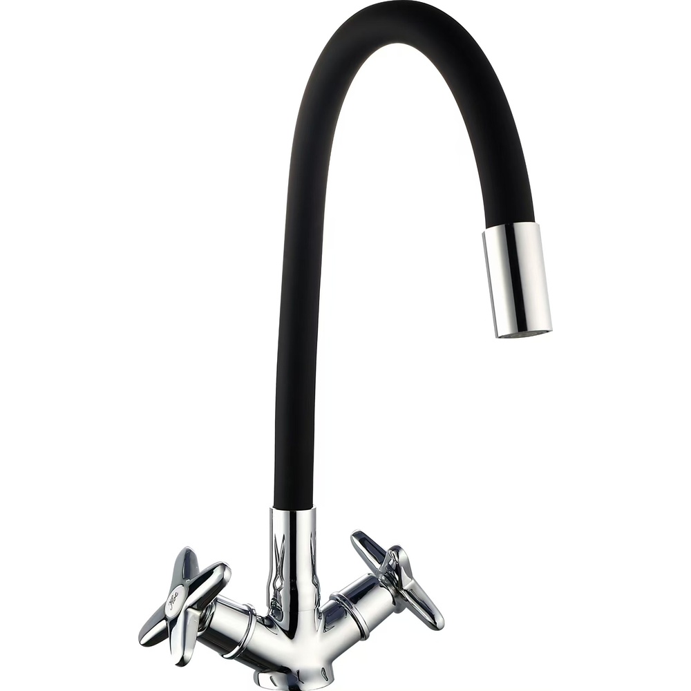 Смеситель для кухни с гибким изливом VODA Star FW519B, хром арт. 172353