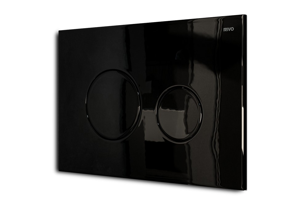 RIVO Touch Neo Панель двойного смыва для баков RIVO Set A, Черный глянцевый арт. 203199