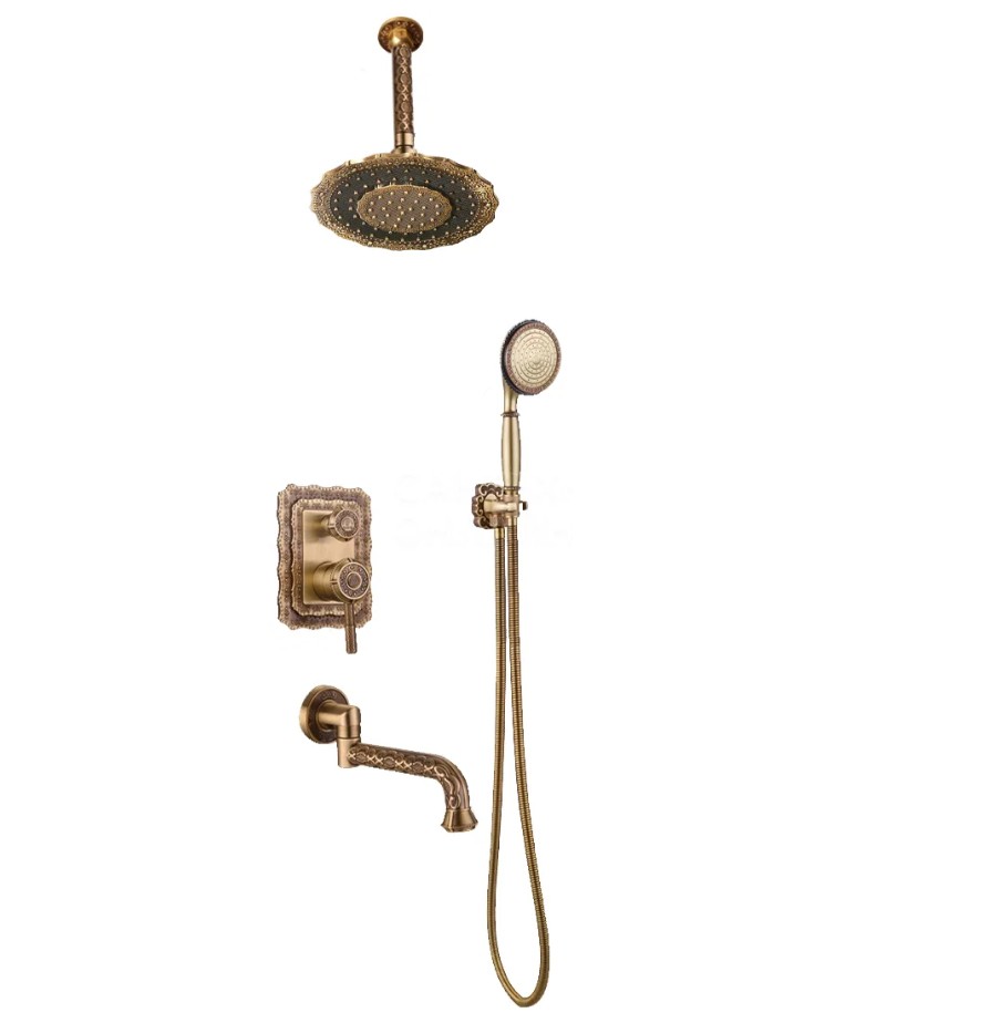 Душевая система встраиваемая Bronze de Luxe WINDSOR 10137/1DF, бронза арт. 191044
