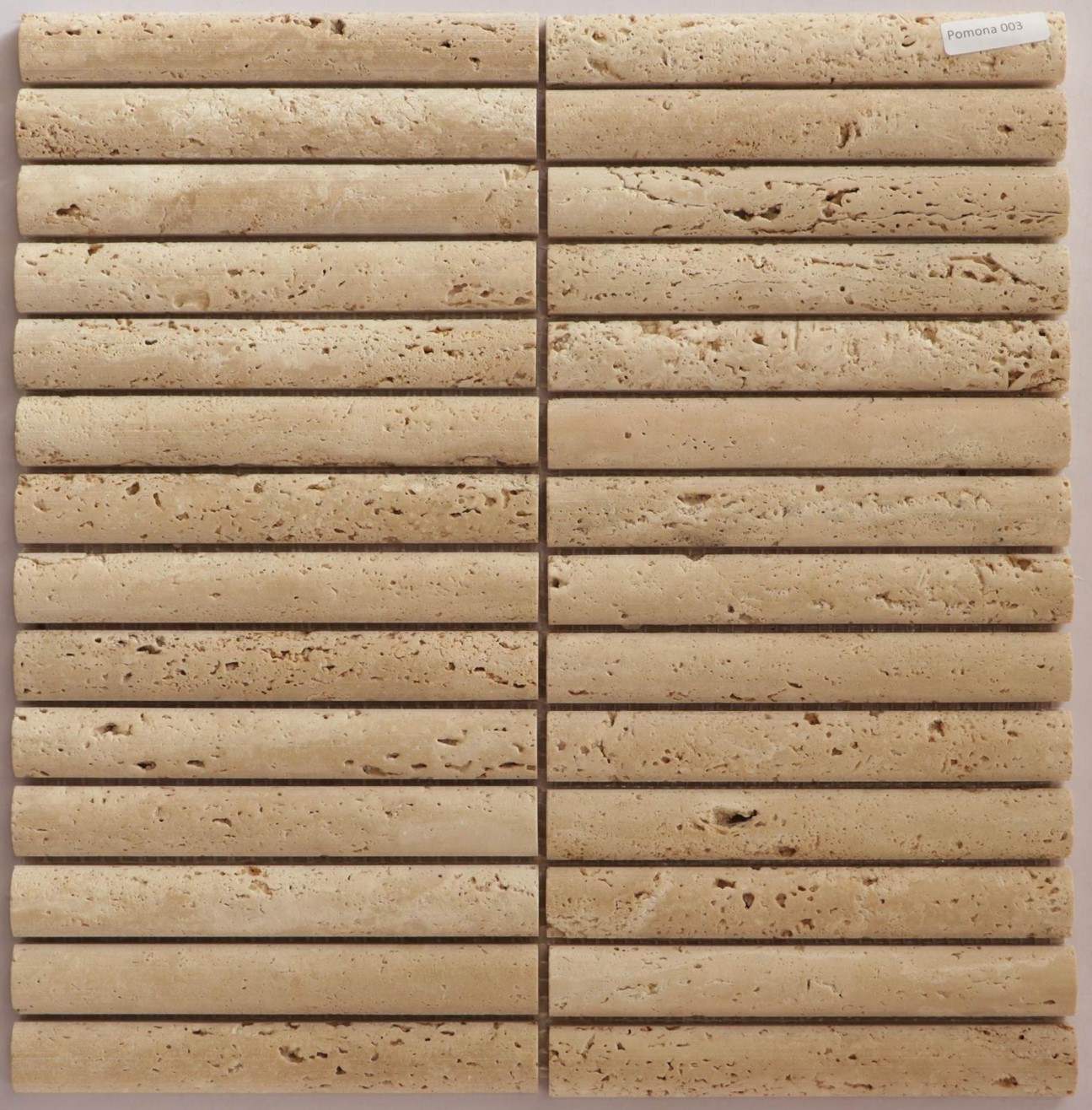 Art&Natura Мозаика из натурального камня 2x14,8 Marble Mosaic Pomona003 29,8x30,6х1,2 (0,7296м2/кор=8шт) 0,0912м2/матрица на сетке  арт. 122243