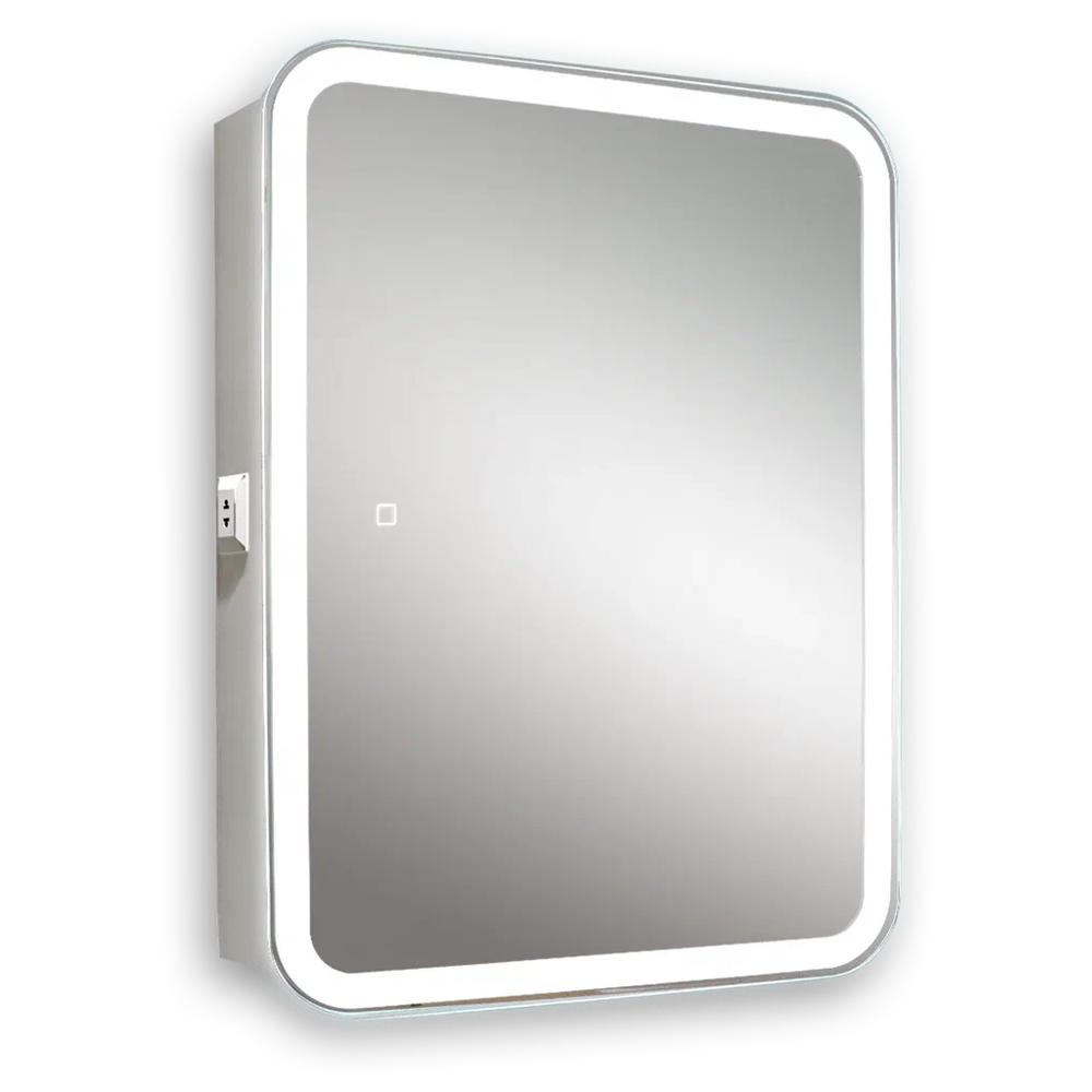 Зеркало-шкаф Silver Mirrors Фиджи Flip 60 (600х800, сенсорный выключатель) арт. 179295