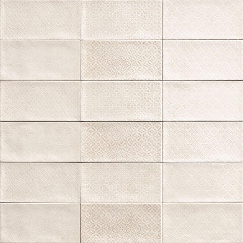 Керамическая плитка Декор Камден белый / Decor camden bianco арт. 72614