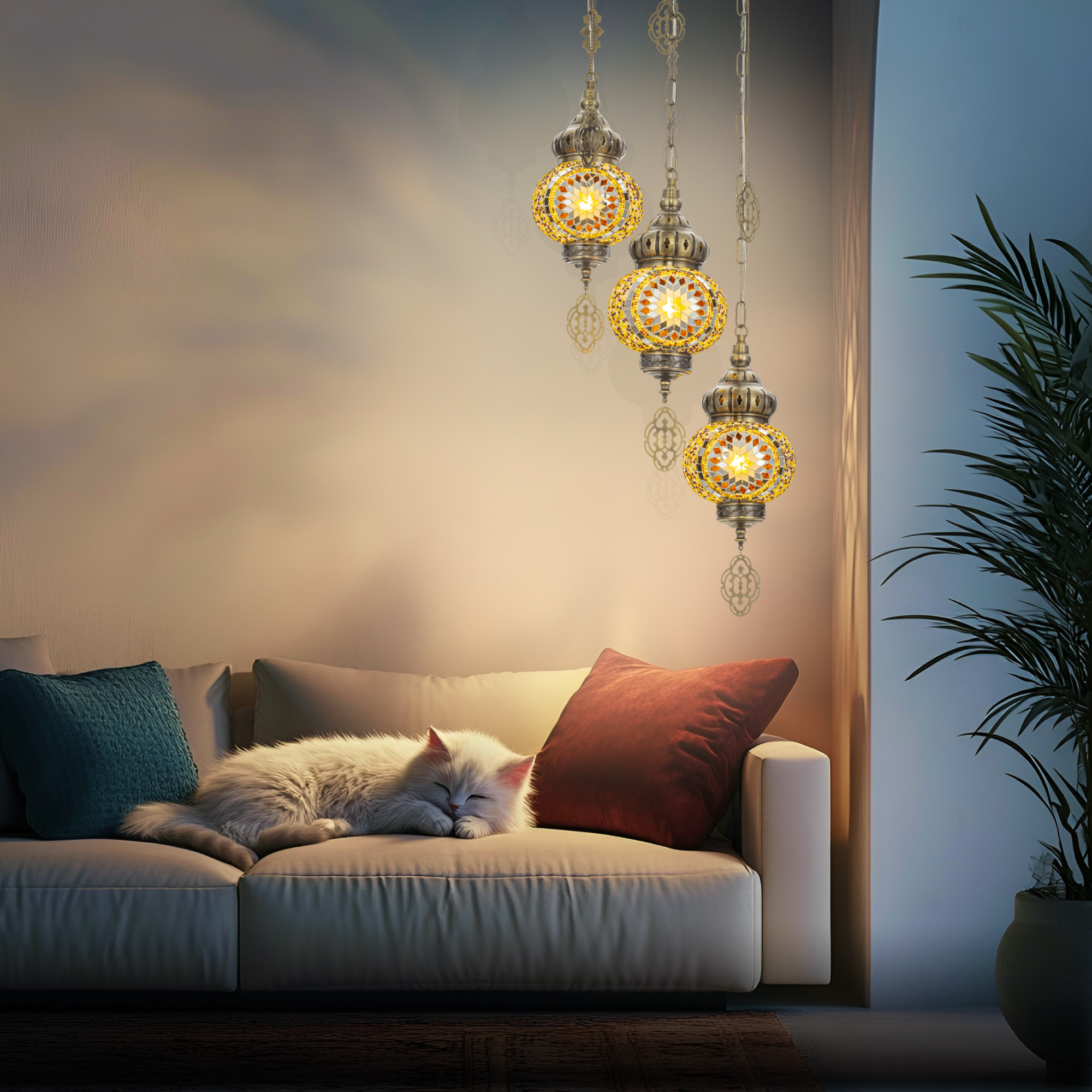 Citilux Каир CL419135 Подвесной светильник Мозаика Янтарь арт. 89509