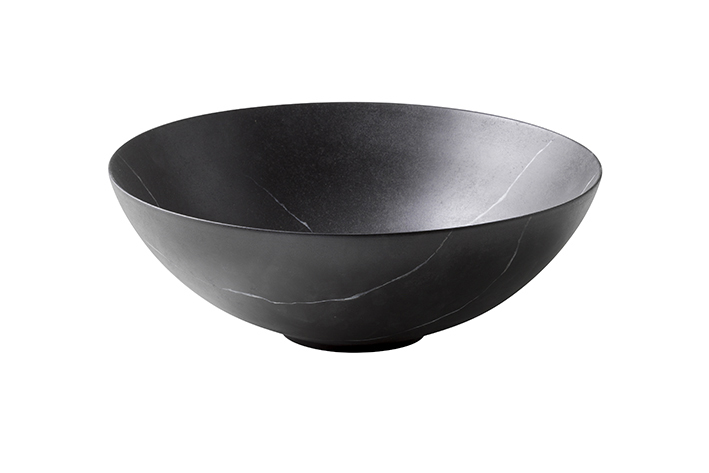 NOKEN SLENDER Раковина на столешницу Ø40 см, БЕЗ перелива, с ДК, marquina stone арт. 37038