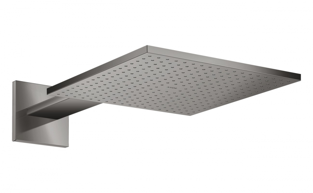 AXOR ShowerSolutions Верхний душ 300х300 2jet, с душевым держателем 450 мм, Polished Black Chrome арт. 38126
