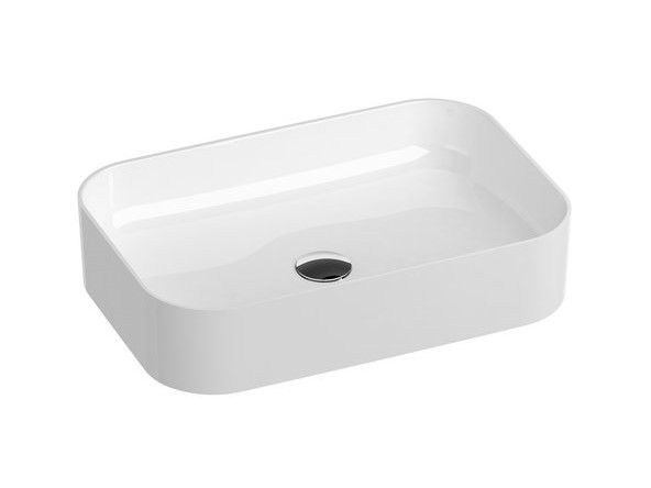 RAVAK SLIM Керамический умывальник 55x37x12 см, без перелива, белый арт. 36508
