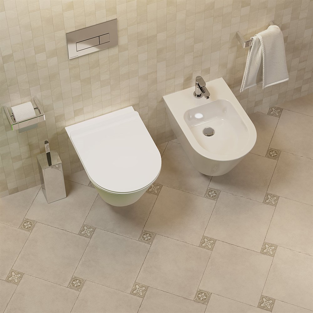 PLMR.seat.02/WHT Сиденье Plaza Modern/Плаза Модерн для подвесного унитаза, белое глянцевое арт. 196387