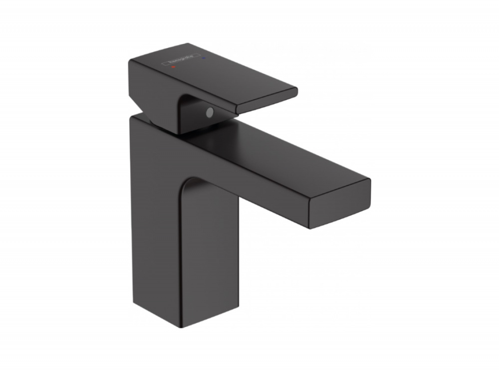 HANSGROHE Vernis Shape Смеситель для раковины, однорычажный, 100, без ДК, матовый чёрный арт. 35215