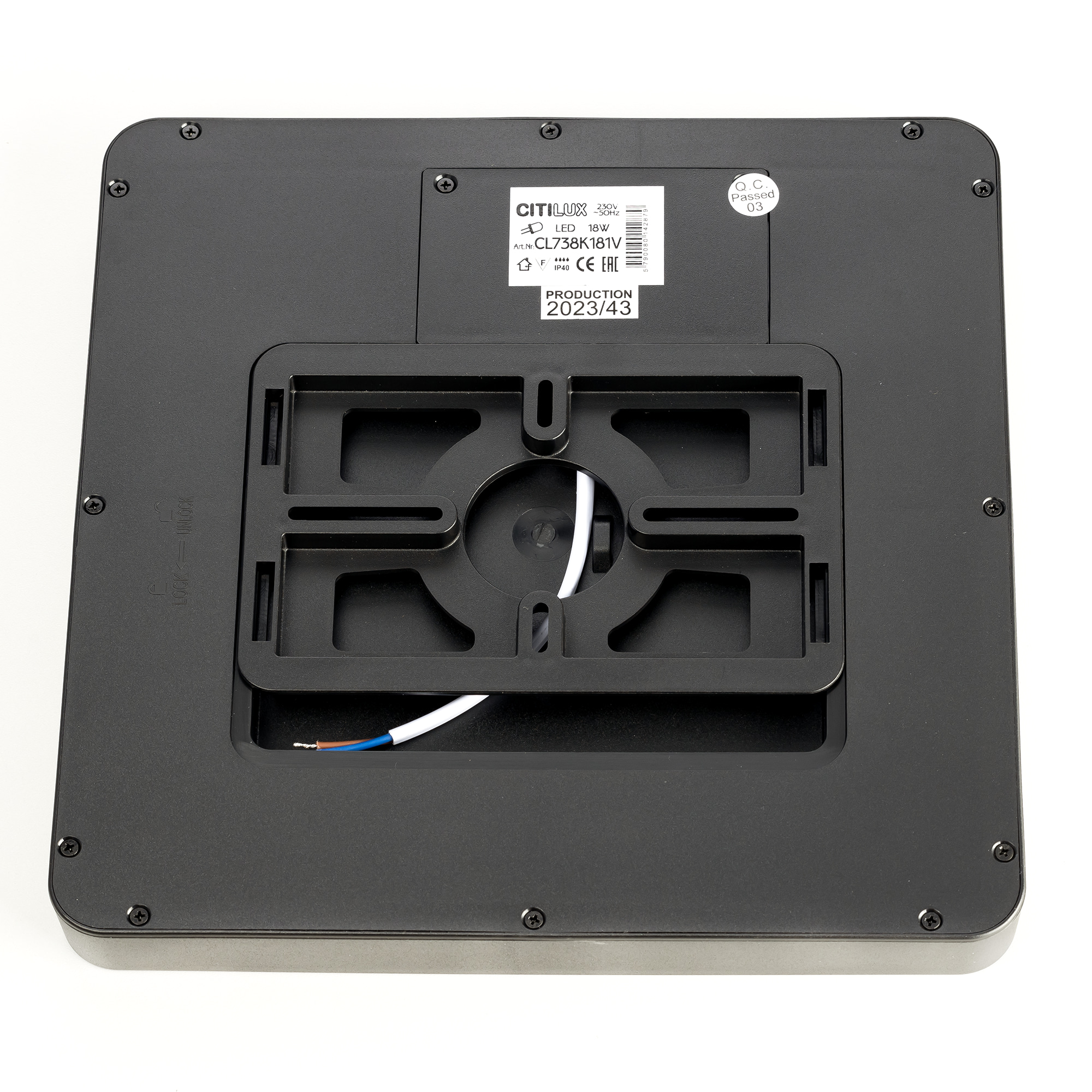 Citilux Бейсик CL738K181V LED Светильник накладной Чёрный арт. 89140