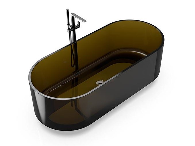 KNIEF ELLIPSE Shape Ванна отдельностоящая 170x75x56 см, 30 Pyrit/хром арт. 32474