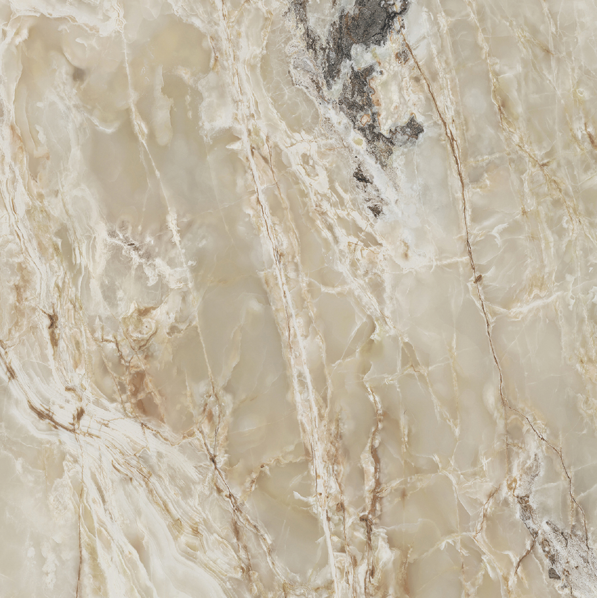 Керамогранит  ONYX&MORE GOLDEN BLEND GLO 6MM R  120x120 арт. 83973