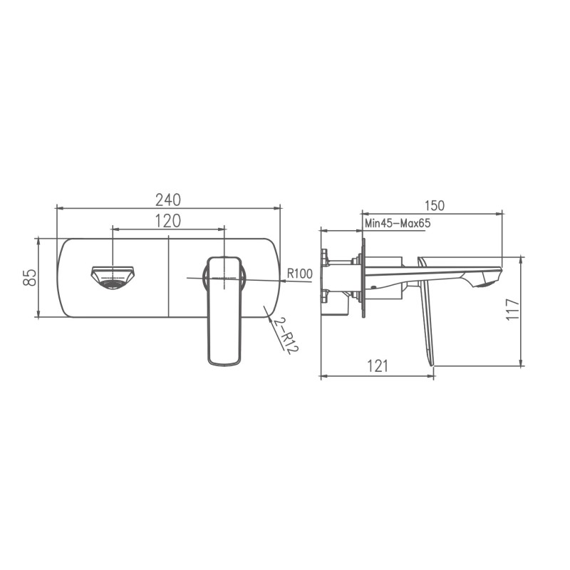 Смеситель для раковины Haiba HB80548-8, белый арт. 162303