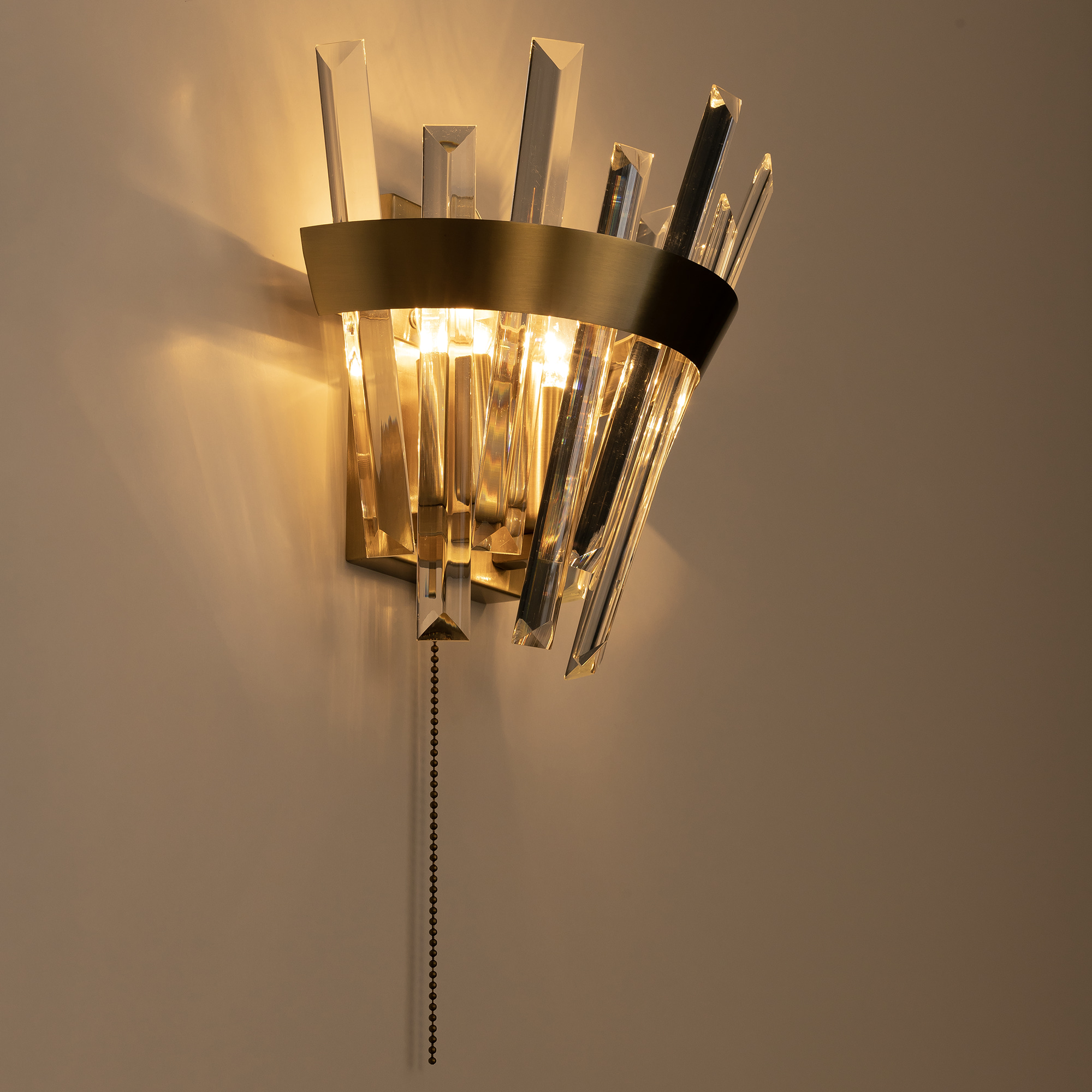 Citilux Вестерос CL307313 Бра хрустальное с выключателем Бронза арт. 89227