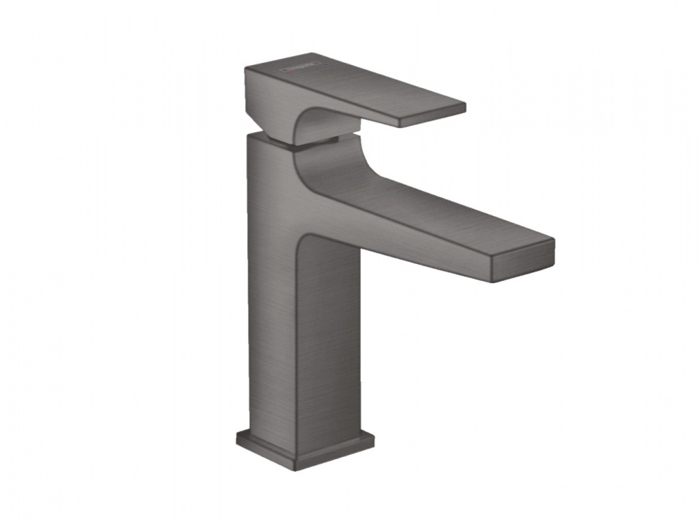 HANSGROHE Metropol Смеситель для раковины 110, однорычажный, с ДК Push-Open, шлифов. чёрный хром арт. 35254