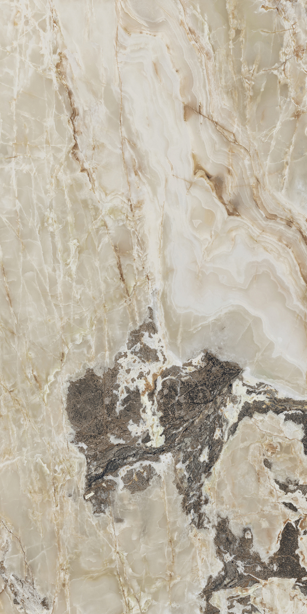 Керамогранит  ONYX&MORE GOLDEN BLEND GLO 6MM R 120x240 арт. 84022