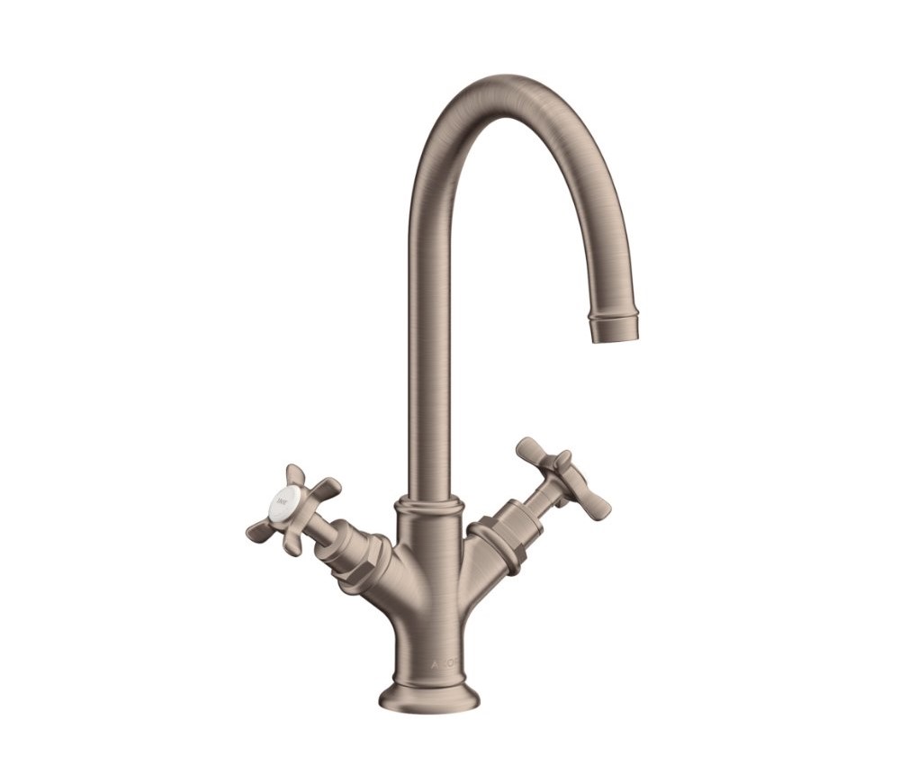 AXOR MONTREUX Смеситель для раковины, с двумя рукоятками, Brushed Nickel арт. 34822