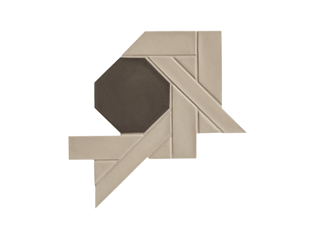 MUTINA WEAVING BI-GREY&BLACK BA LENG 34.3х34.3 арт. 87981