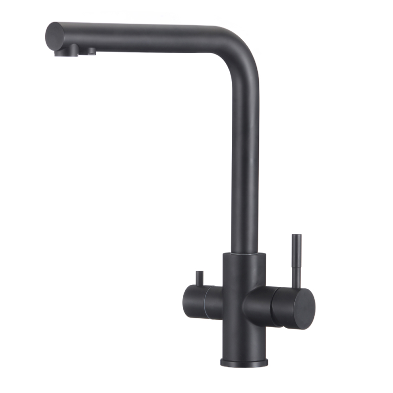 Смеситель для кухни с подключением фильтра WesnaArt EKO05-151Black, черный арт. 171284