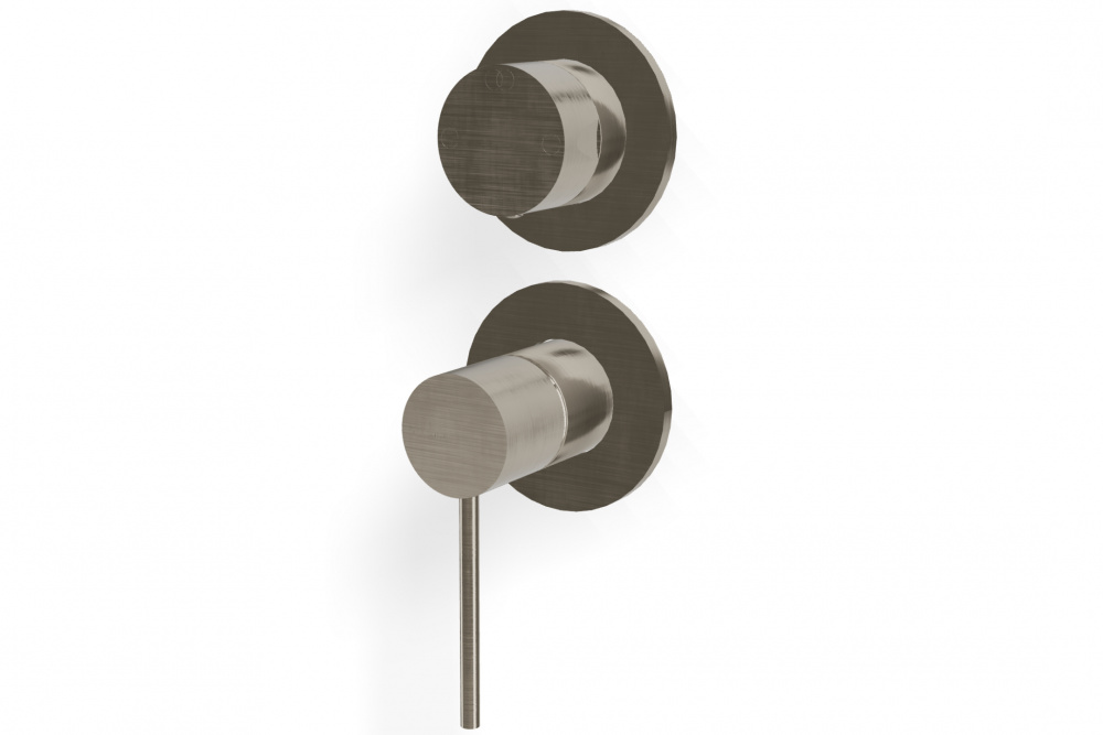 TREEMME Up+ Внешняя часть смесителя для душа на 2 выхода с переключателем, NF Brushed nickel арт. 39660