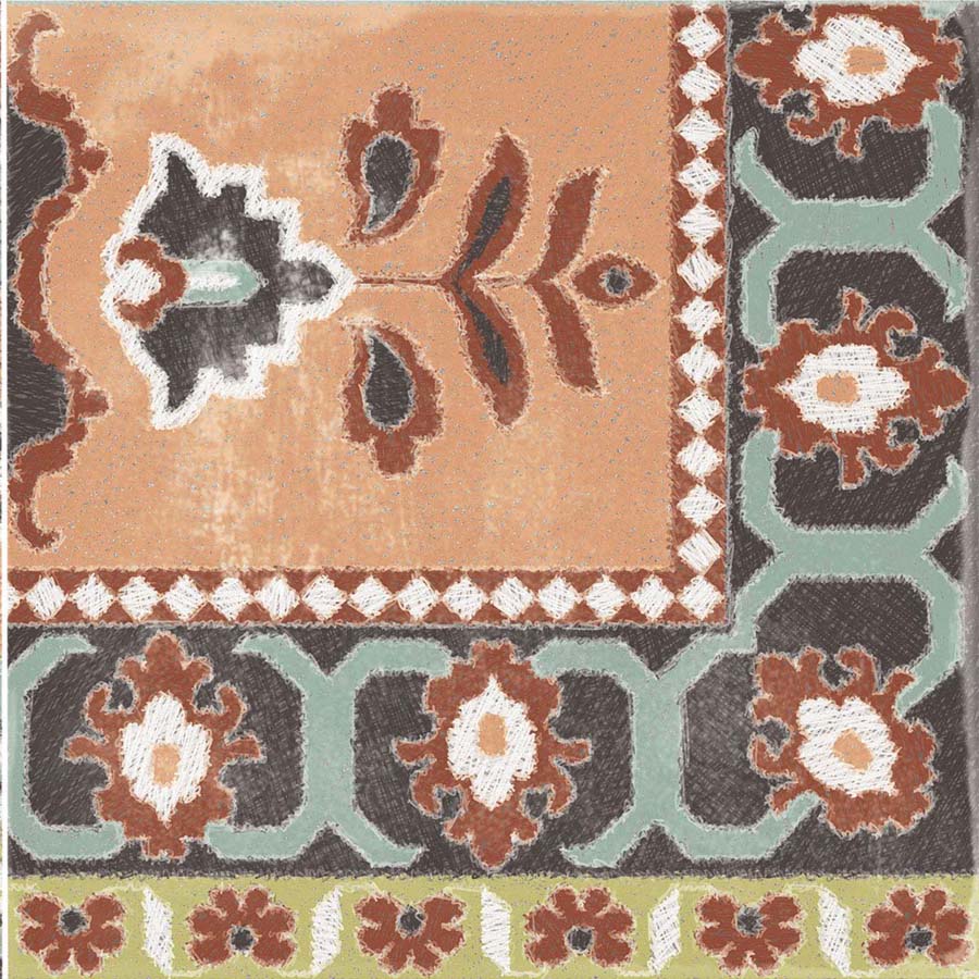 Керамическая плитка  CARPET MIX MULTICOLOR 20x20 арт. 82698