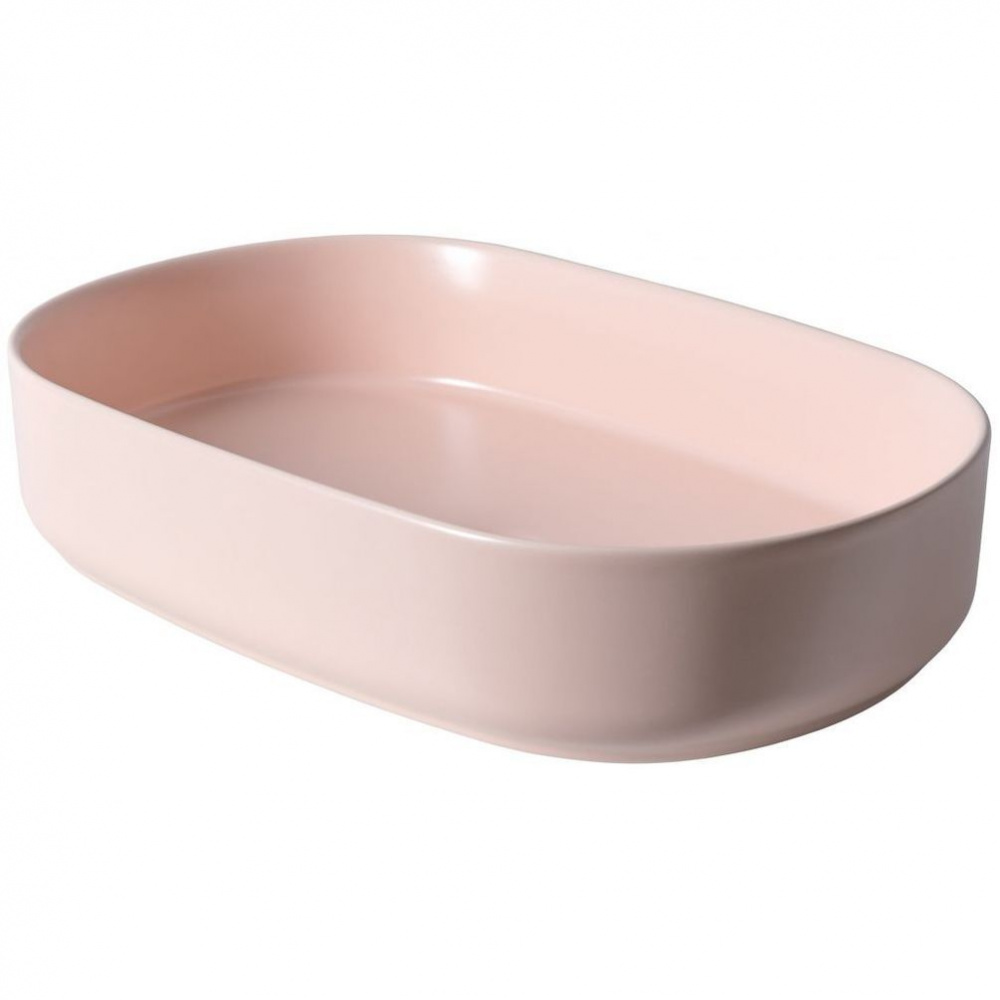 ALLEN BRAU FANTASY Раковина Oval керамическая накладная, без отв., 550х360 мм, розовый арт. 36746