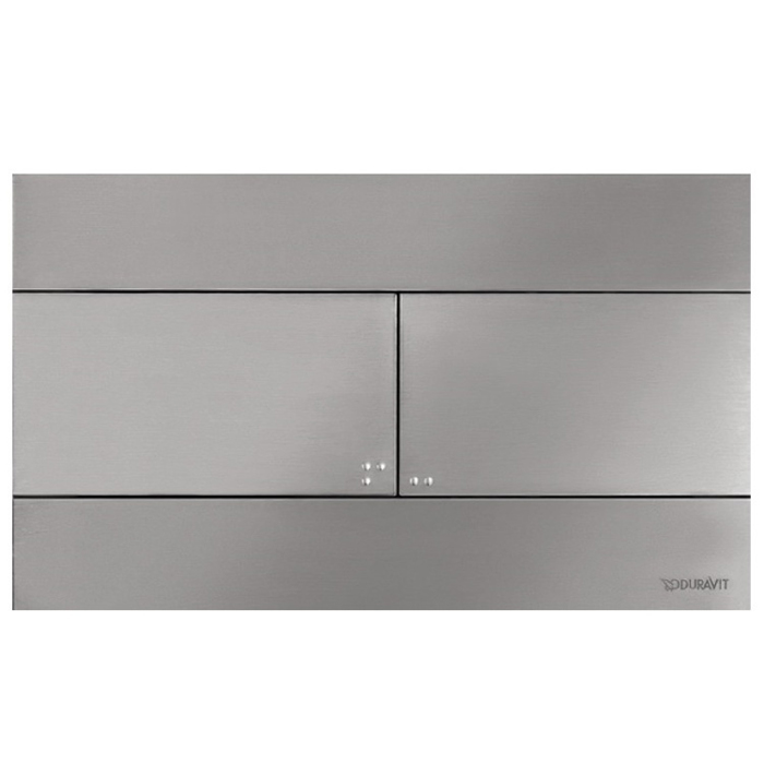 DURAVIT DuraSystem® 140 Клавиша смыва для унитаза, сталь брашированная арт. 33132