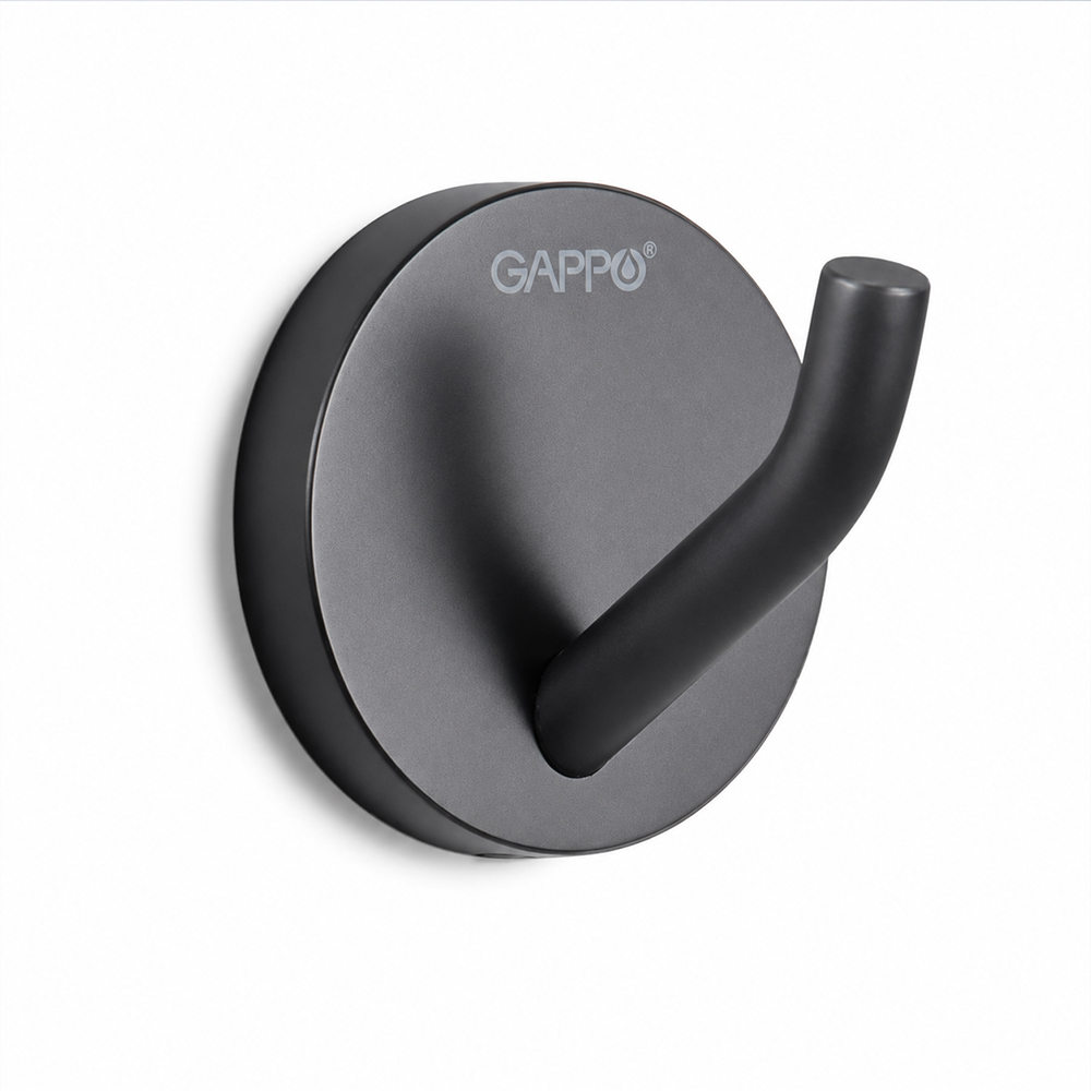 Крючок для ванной комнаты GAPPO G30705-16, черный арт. 183396