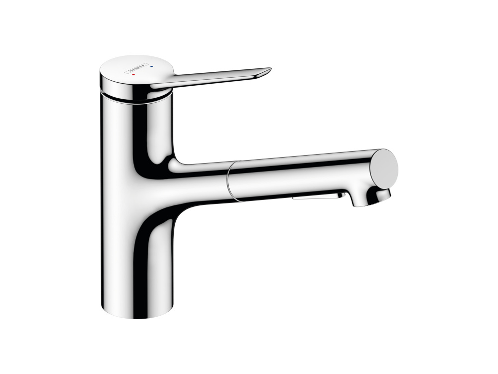 HANSGROHE Zesis M33 Кухонный смеситель однорычажный, 150 с вытяжным душем, 2jet, sBox lite, хром арт. 40345