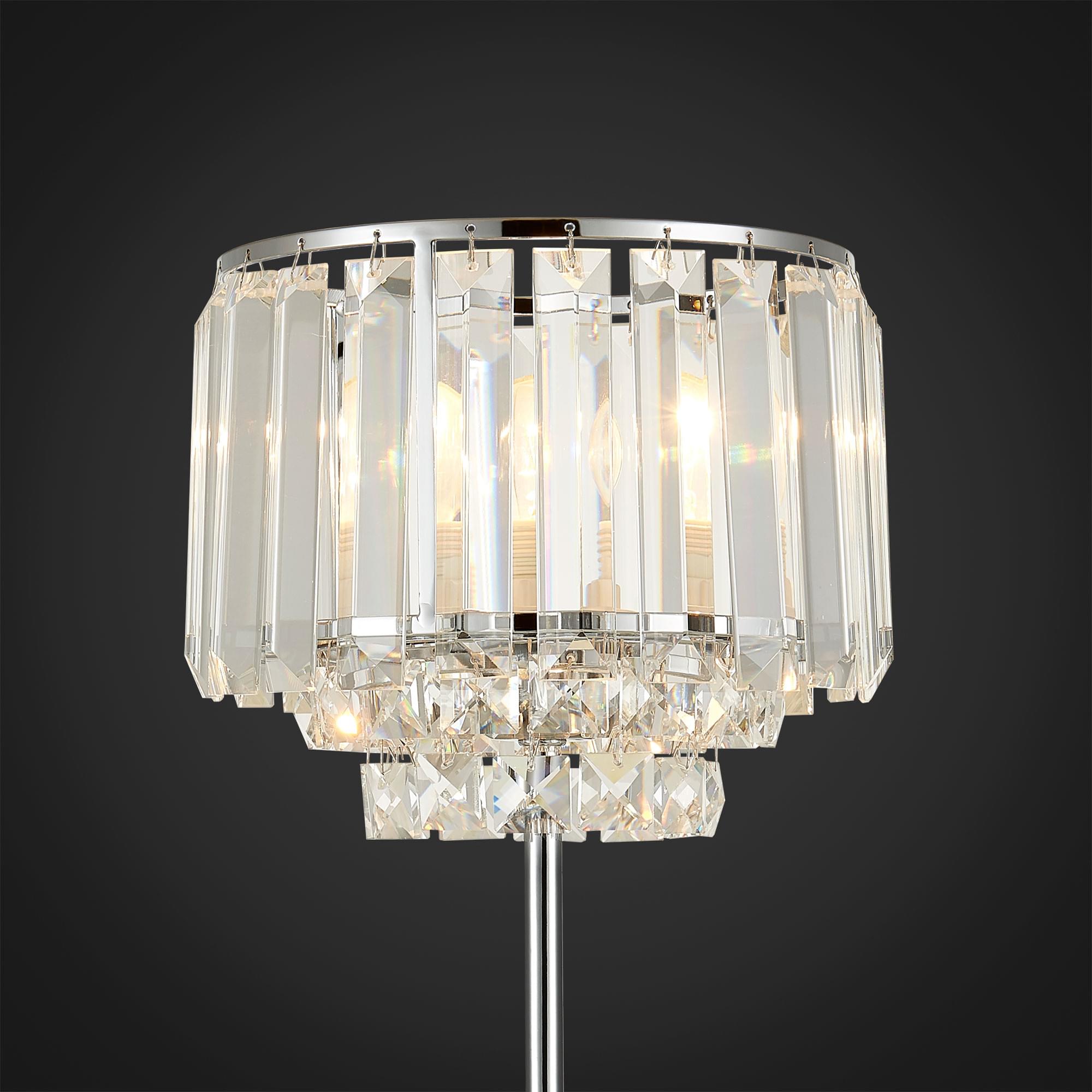 Citilux Синди CL330811 Настольная лампа хрустальная Хром арт. 88011