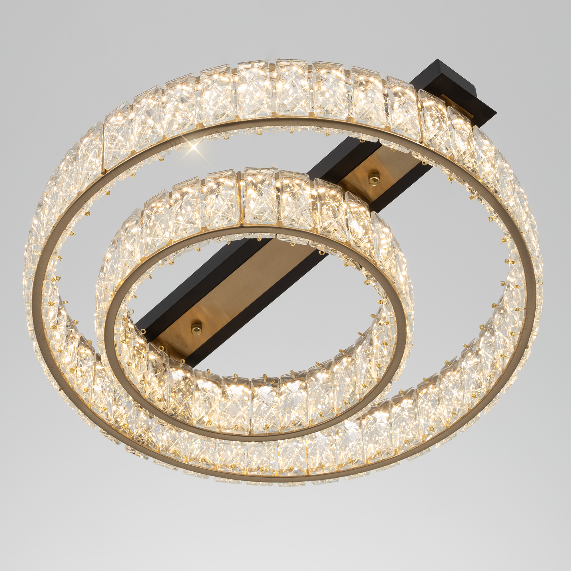 Citilux PALANT CL325152 LED Люстра хрустальная Чёрный+Бронза арт. 89696