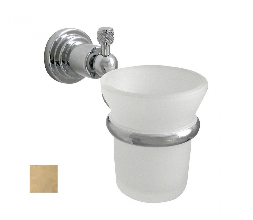NICOLAZZI Arena Стакан для зубных щеток, Antique Gold Opaco арт. 203330