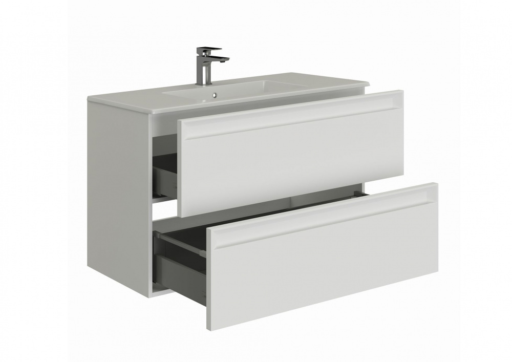 ALLEN BRAU ECLIPSE 2.0 Тумба 100 для раковины, 1000x460xH634 мм, white matt арт. 33826