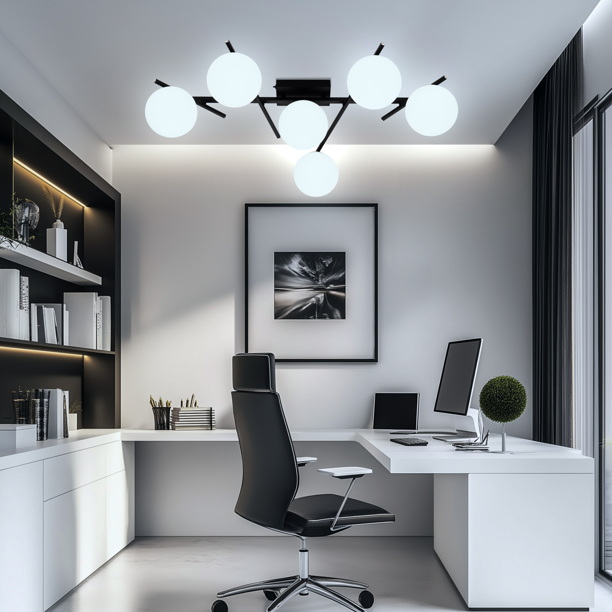 Citilux DORSY CL223162 LED Люстра поворотная Чёрная арт. 89409