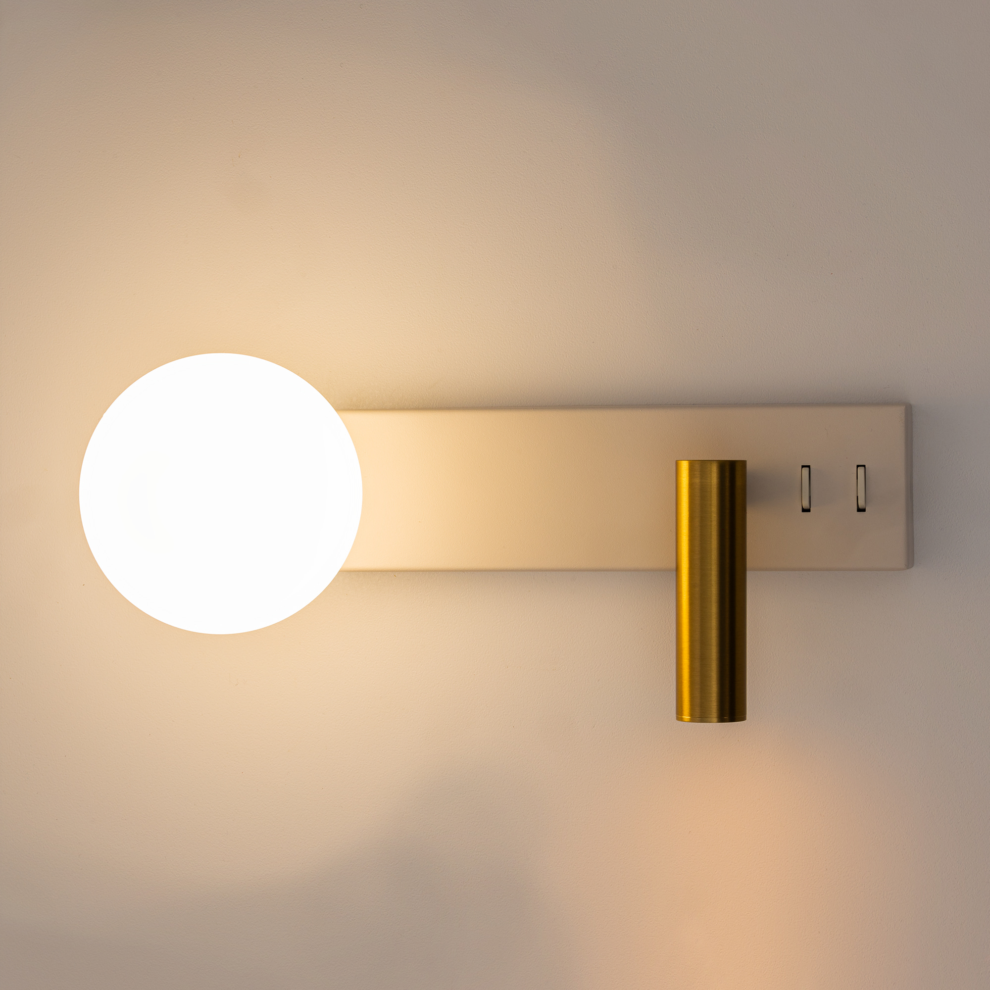 Citilux Декарт CL704450 LED Светильник с выключателем Белый+Бронза арт. 89376