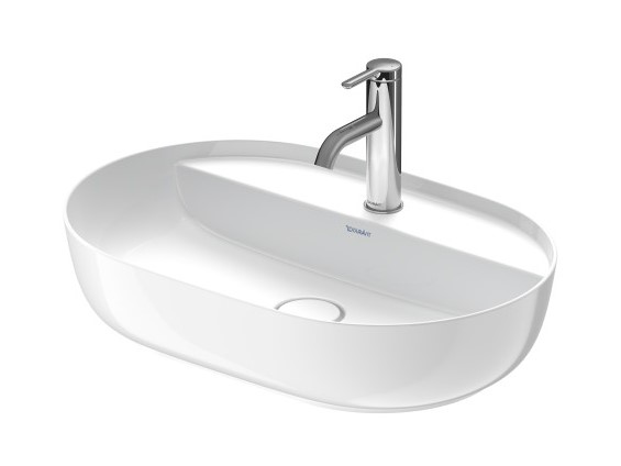 DURAVIT LUV Раковина накладная, 1 отв., 600x400 мм, без перелива, белый арт. 36484
