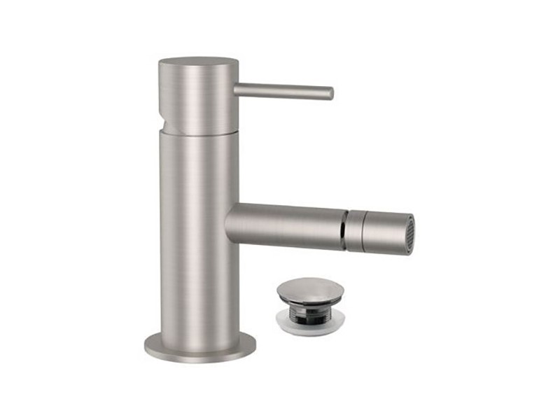 REMER X STYLE Смеситель для биде с ДК click-clack, вылет 95 мм, INOX арт. 34998