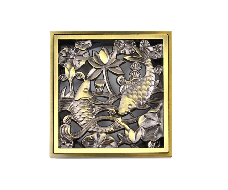 Решетка для душевого трапа Bronze de Luxe 21980, бронза арт. 175811
