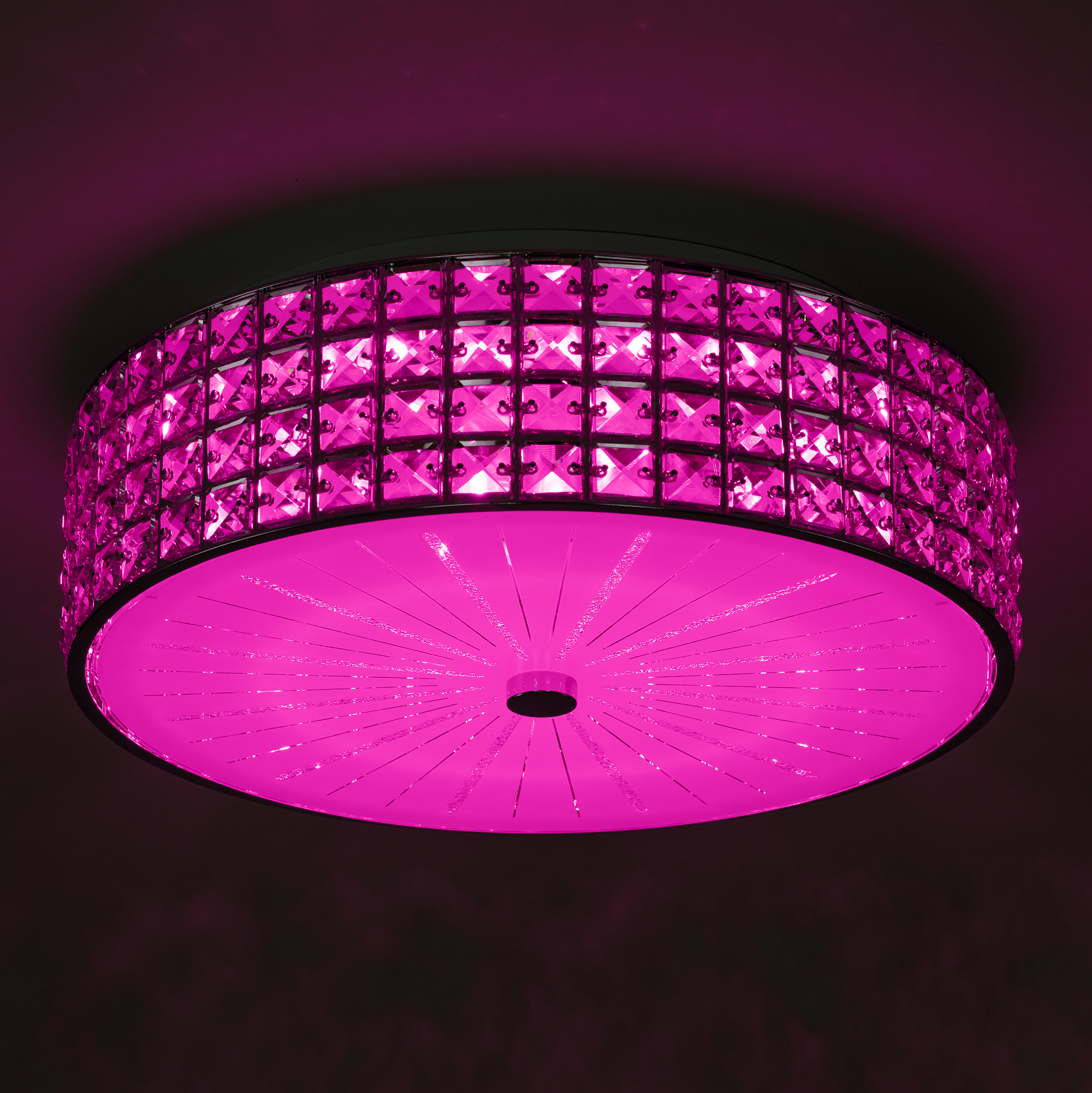 Citilux Портал CL32415G1 LED RGB Люстра хрустальная с пультом Хром арт. 89018