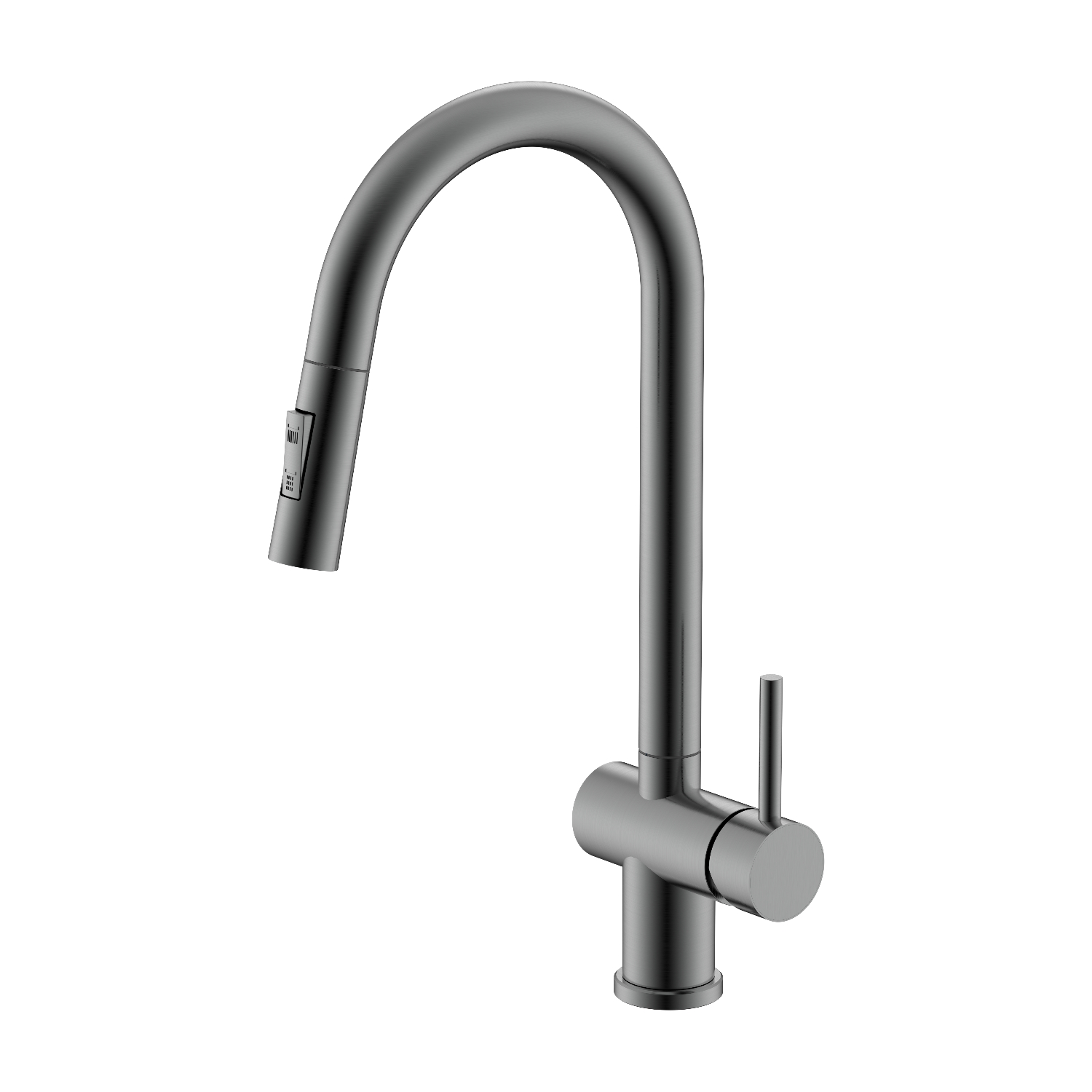 Смеситель для кухни с выдвижным изливом Splenka S204.49.09, графит арт. 171112