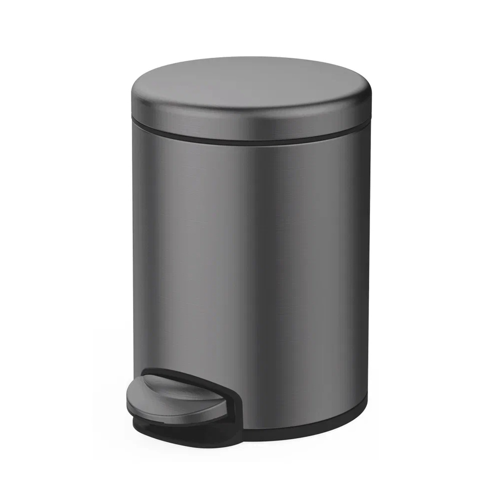 Мусорное ведро Raglo R360.106.09 с педалью для открывания, графит арт. 182417