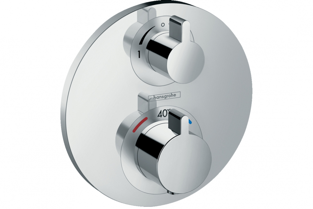 HANSGROHE Ecostat S Термостат с запорным/переключающим вентилем для 2 потребителей, хром арт. 39711