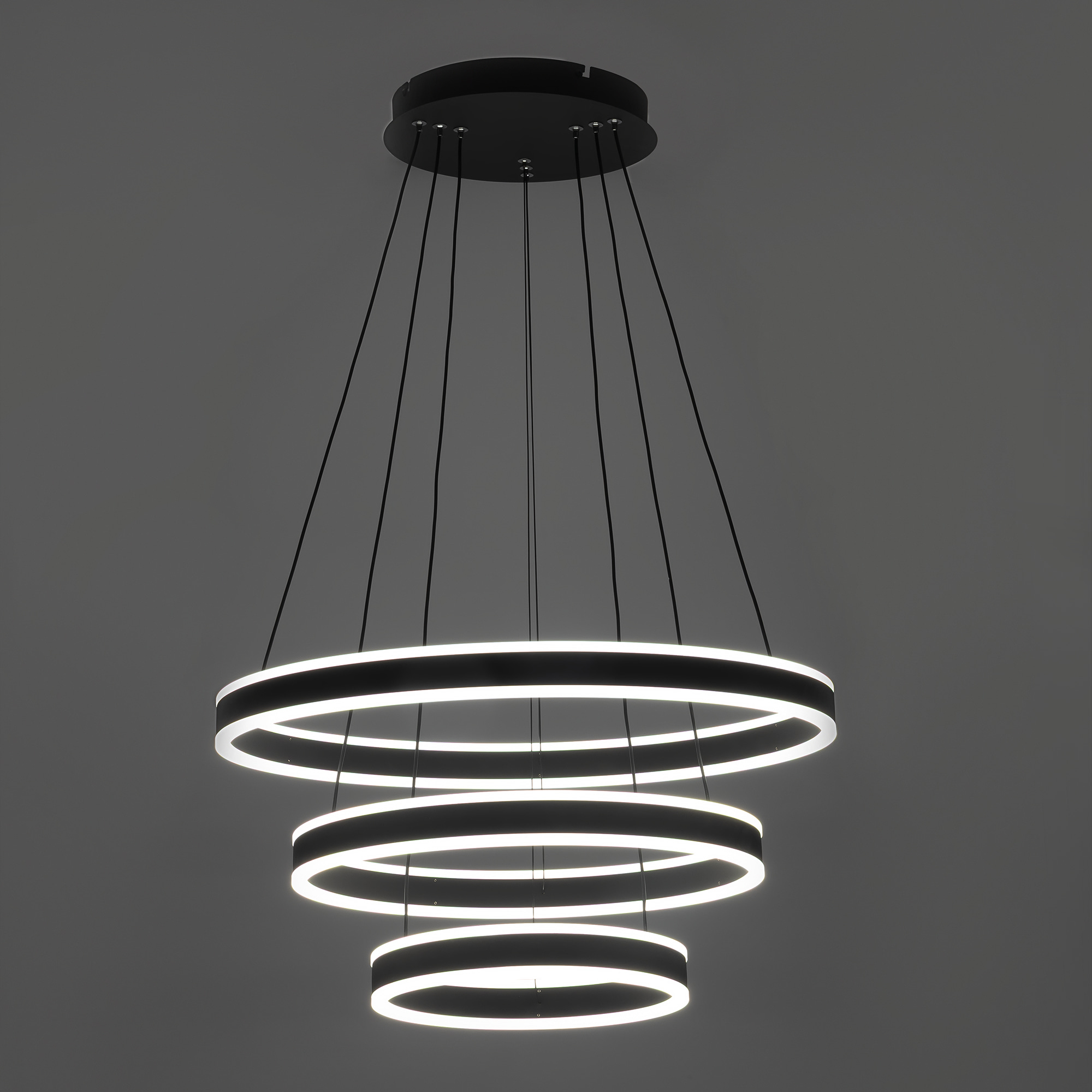 Citilux Дуэт CL719651 LED Люстра подвесная с пультом Чёрная арт. 89028