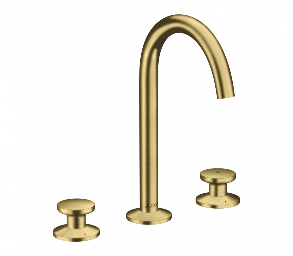 AXOR ONE Смеситель для раковины, на 3 отверстия Select 170, с ДК, Brushed Brass арт. 34814