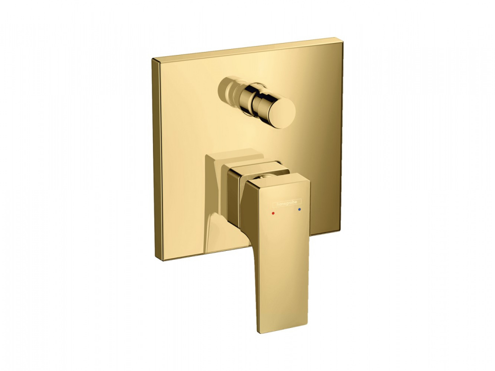 HANSGROHE Metropol Смеситель для ванны, однорычажный, с рычаговой рукояткой, СМ, полир. золото арт. 38803